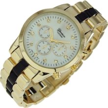 Golden Geneva Ladies Or Men's Watch Gm22bg