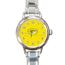 Green Bay Packers 16 Starter Italian Charm Links Round Watch 06