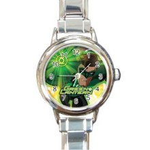 Green Lantern 16 Starter Italian Charm Links Round Watch 04