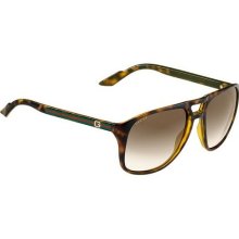 Gucci 1018 791/CC sunglasses (size 57mm) : Tortoise