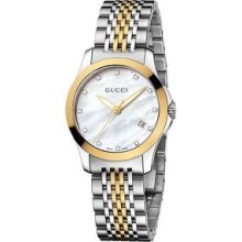 Gucci G-Timeless Two-Tone Diamond Ladies Watch YA126513