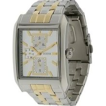 Guess 2 Tone Gold & Ss Steel Multifunction Bracelet Men Watch U12524g1 Date