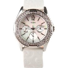 Guess Ladies Watch G95432l White Rock Candy Logo