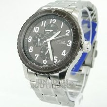 Guess Mens Watch Sporty Steel Multifunction Water Resistant 100m Montre