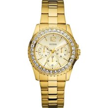 Guess Swarovski Crystals Gold Bracelet Ladies' Watch