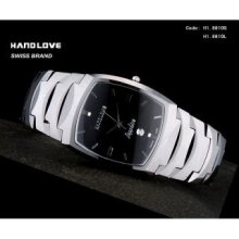 Handlove Steel Embossed Accent Women's Watch