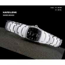 Handlove SZ06-H1-8810G Handlove Steel Embossed Accent Menandapos;s Watch