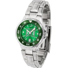 Hawaii Rainbow Warriors Competitor AnoChrome Ladies Watch with Steel Band and Colored Bezel