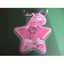 Hello Kitty Children's Lcd Watch, By Japanese Sanrio