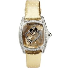 Hello Kitty CT.7094SS-44 Stainless Steel Gold Leather Watch - Gold - Leather - One Size