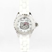 Hello Kitty Swarovski Wristwatch: Round Glitter