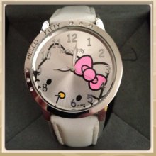 Hello Kitty Watch Good Quality ( White ) Usa Seller