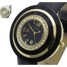 Henley Ladies Diamante Watch Choice Black Or White