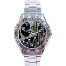 Hr Giger Stainless Steel Analogue Menâ€™s Watch For Gift