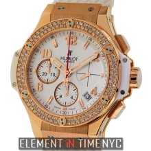 Hublot Big Bang Gold White Diamonds 41mm 18k Rose Gold