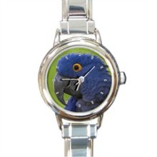 Hyacinth Macaw Ladies Italian Charm Watch