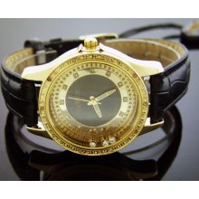 Ice Ice Women Lucky By Icetime 10 Diamond round watch Yellow Gold tone Case