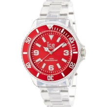 Ice-Watch Men's Pure PU.RD.B.P.12 Clear Plastic Quartz Watch with ...