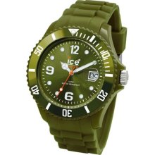 Ice-Watch Unisex Sili SI.KA.U.S.09 Green Silicone Quartz Watch with Green Dial