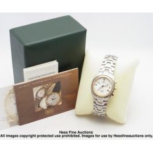 In Box Cross Mid Size Chronograph Gold Ss 2 Tone Watch Lw21b Retail $795.00