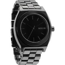 In Box Nixon Ceramic Time Teller Black Watch Retails $450