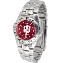 Indiana University Hoosiers Ladies Stainless Steel Dress Watch