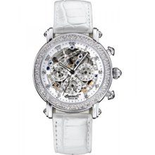 Ingersoll In7202wh Dream White Skeleton Dial Stainless Automatic Women's Watch