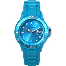 Intimes It-044liblu Unisex Fashion Silicon Band Light Blue Dial Watch