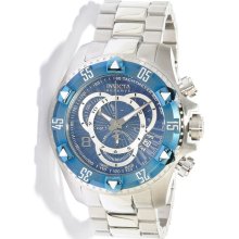 Invicta 11009 Men $1295 Reserve Excursion Chrono Blue Dial Blue Ss Swiss Watch