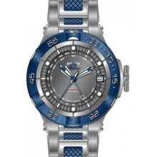 Invicta 12877 Men $4,995 Subaqua Swiss Automatic Grey Blue Dial Grey Ss Watch