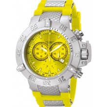 Invicta 1377 Men's Subaqua III Yellow Dial Quartz Chronograph Watch