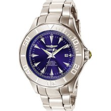 Invicta 7035 Men's Signature Stainless Steel Band Blue Dial Watch