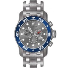 Invicta 80059 Men $895 Pro Diver Grey Blue Dial Quartz Stainless Steel Watch