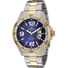 Invicta Menâ€™s Invicta Ii Two-tone Stainless Steel Blue Dial Date Watch 0087