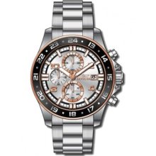 Invicta Men's 13870 Pro Diver Chronograph Silver Sunray Dial Quartz Watch