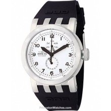 Invicta Mens DNA - Light Silver Dial - Black Silicone Strap Invicta-10389