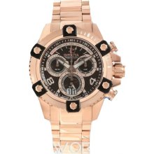 Invicta Men's Reserve Arsenal Chronograph Rose Gold Tone Stainless Steel Case and Bracelet Brown Tone Dial 13720