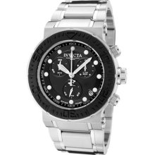 Invicta Men's Reserve Black Dial Chronograph Stainless Steel