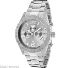 Invicta Mens Watch 1269 Specialty Chronograph Silver Dial Stainless Steel Dress