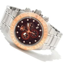 Invicta Mid-Size Subaqua Sport Quartz Chronograph Stainless Steel Bracelet Watch BROWN