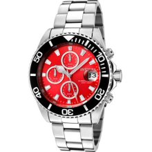 Invicta Pro Diver 1004 Gents Chronograph Rrp Â£330 Date Flame Fusion Watch