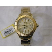 Invicta Signature 7039 Automatic Stainless Steel Gold Mens Retail $420