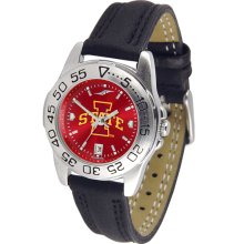 Iowa State Cyclones Sport Leather Band AnoChrome-Ladies Watch