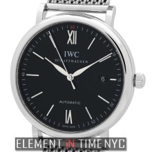 IWC Portofino Collection Portofino Date 40mm Stainless Steel Black Dial