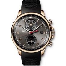 Iwc Portuguese Yacht Club 18k Rose Gold Chronograph Dark Dial Iw390202