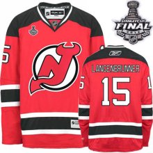 Jamie Langenbrunner New Jersey Devils Home Authentic With 2012 Stanley Cup Finals Jersey - Red