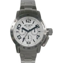 Jet Set San Remo Men's Watch In Silver With White Chronograph Dial J30644-132