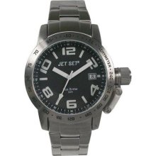 Jet Set San Remo Dame Men's Watch in Silver with Black Dial