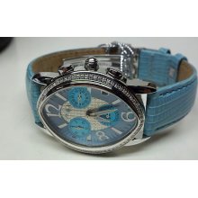 Joe Rodeo Jojo Ladies Oval .75 Ct Diamond Chronograph Watch >>3 Colors