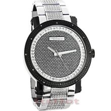 JoJino Diamond Mens Two Tone Watch 0.12 ct